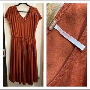 FREE PEOPLE Rayon Copper Dress EUC Size Small